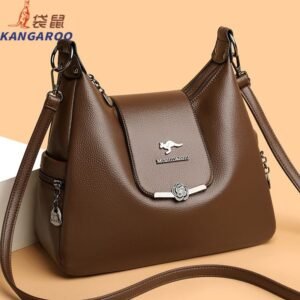 Brown Leather Shoulder Bag
