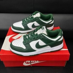 Classic Retro Court Sneaker - Forest Green/White