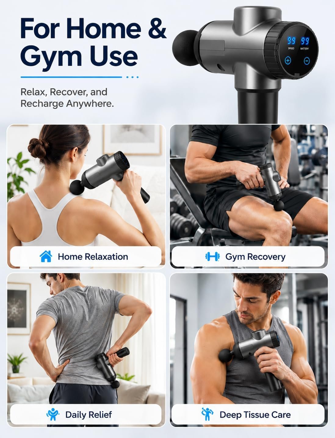 Massage Gun Electric Muscle Massager - Image 2