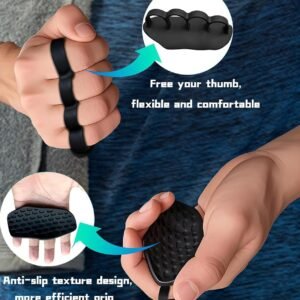 Rubber Gym Grips Fingerless Workout Grips - Image 3